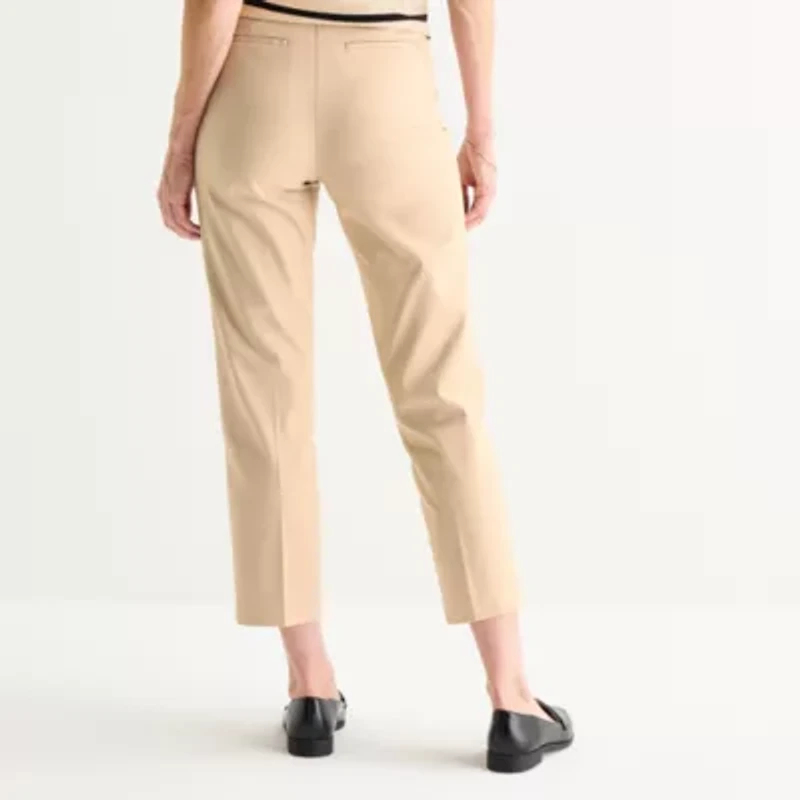 Liz Claiborne Emma Womens Slim Mid Rise Ankle Pant