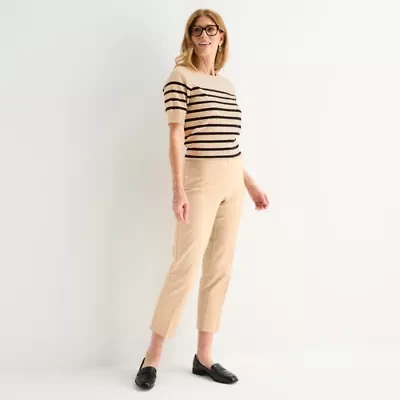 Liz Claiborne Emma Womens Slim Mid Rise Ankle Pant
