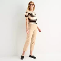 Liz Claiborne Emma Womens Slim Mid Rise Ankle Pant