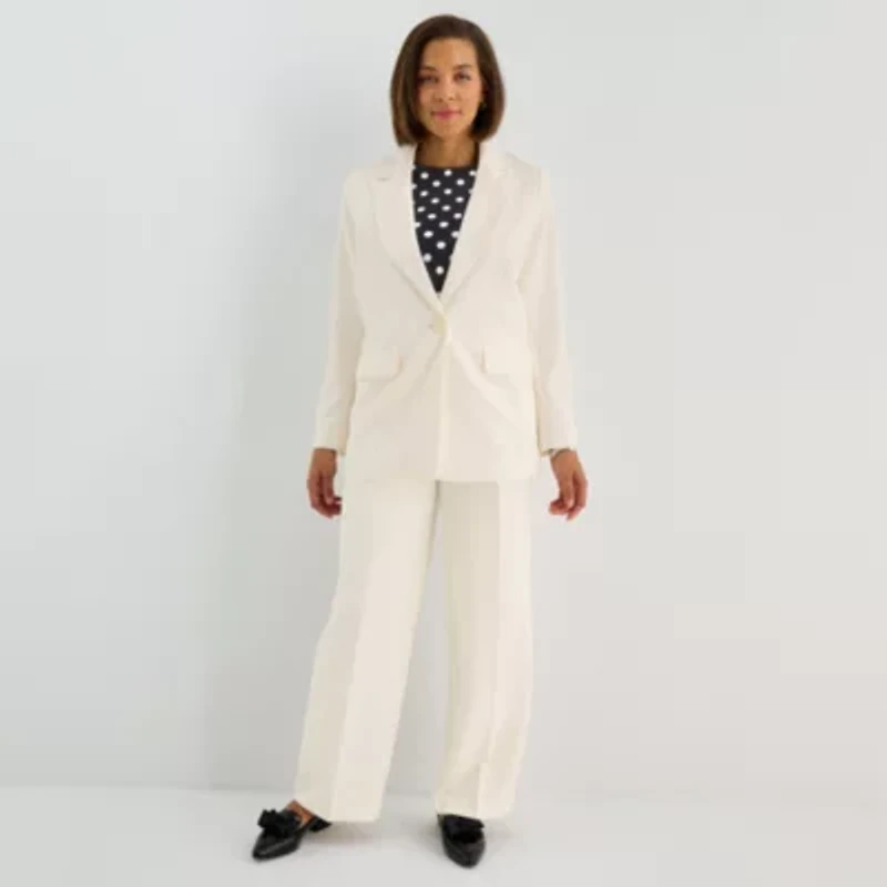 Liz Claiborne Womens Relaxed Fit Blazer