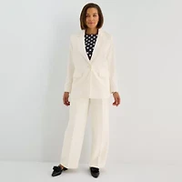 Liz Claiborne Womens Relaxed Fit Blazer