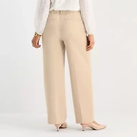Liz Claiborne Charlotte Womens Wide Leg Mid Rise Trouser