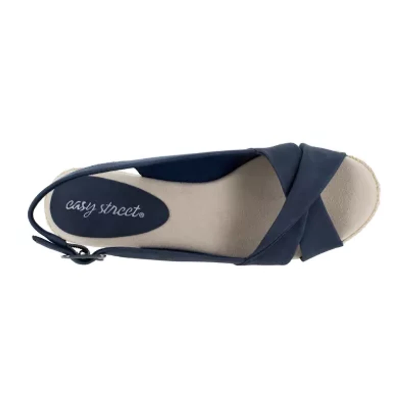 Easy Street Womens Maureen Wedge Sandals