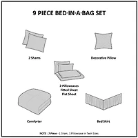 Intelligent Design Roger Comforter and Sheet Set with decorative pillow