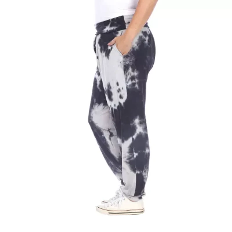 White Mark Womens Plus Mid Rise Jogger Pant