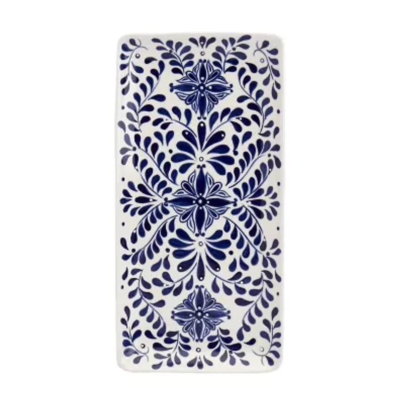 Tabletops Unlimited Carmine Stoneware Serving Tray