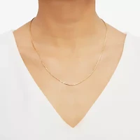Made Italy Womens 14K Gold 18 Inch Fashion Chain Necklace