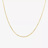 Made Italy Womens 14K Gold 18 Inch Fashion Chain Necklace