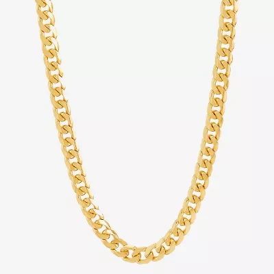 Unisex Adult 14K Gold 22 Inch Curb Chain Necklace