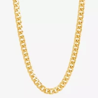 Unisex Adult 14K Gold 22 Inch Curb Chain Necklace