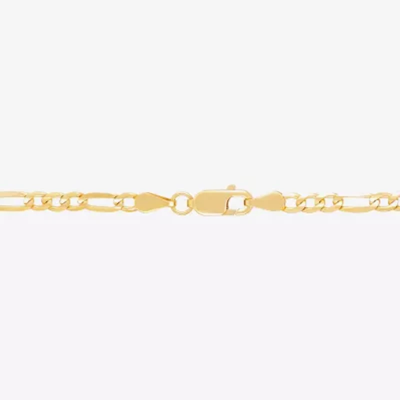Made in Italy Unisex Adult 14K Gold 18 Inch Figaro Chain Necklace
