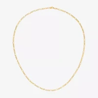 Made in Italy Unisex Adult 14K Gold 18 Inch Figaro Chain Necklace