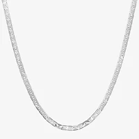 Made in Italy Unisex Adult Sterling Silver 18 Inch Curb Chain Necklace