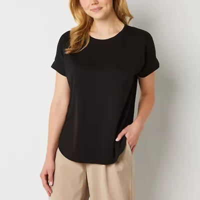 Stylus Womens Crew Neck Short Sleeve T-Shirt