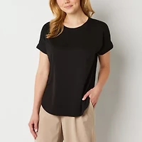 Stylus Womens Crew Neck Short Sleeve T-Shirt
