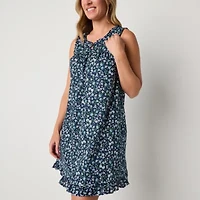 Adonna Womens Scoop Neck Sleeveless Nightgown