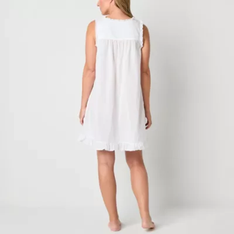 Adonna Womens Scoop Neck Sleeveless Nightgown