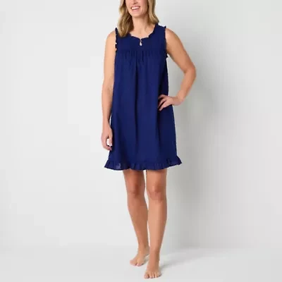 Adonna Womens Scoop Neck Sleeveless Nightgown