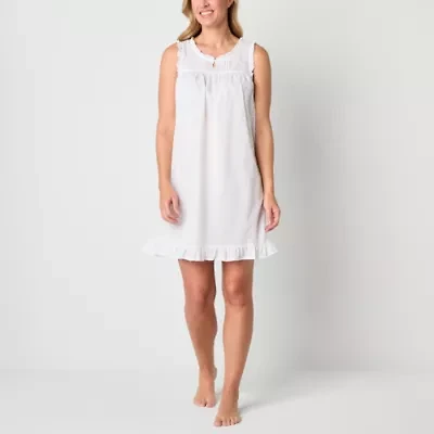 Adonna Womens Scoop Neck Sleeveless Nightgown