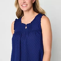 Adonna Womens Scoop Neck Sleeveless Nightgown