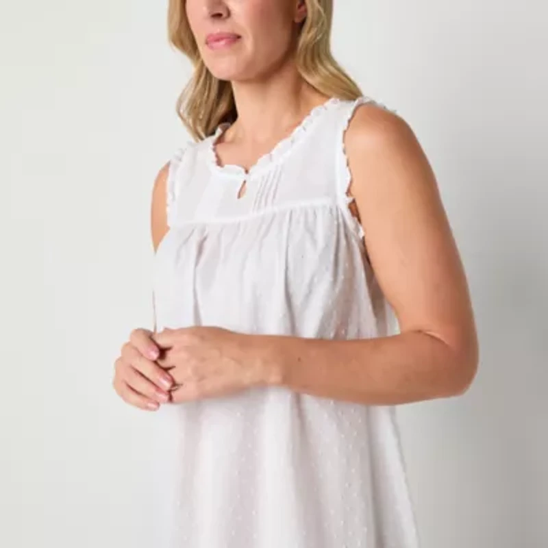 Adonna Womens Scoop Neck Sleeveless Nightgown