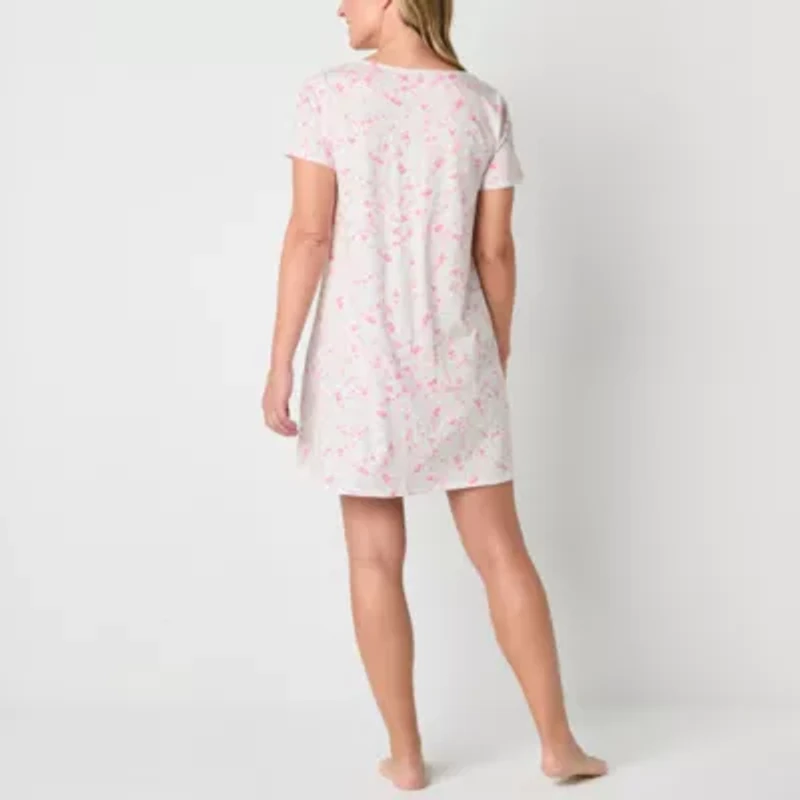 Adonna Womens Short Sleeve Nightgown