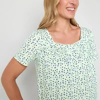 Adonna Womens Short Sleeve Nightgown