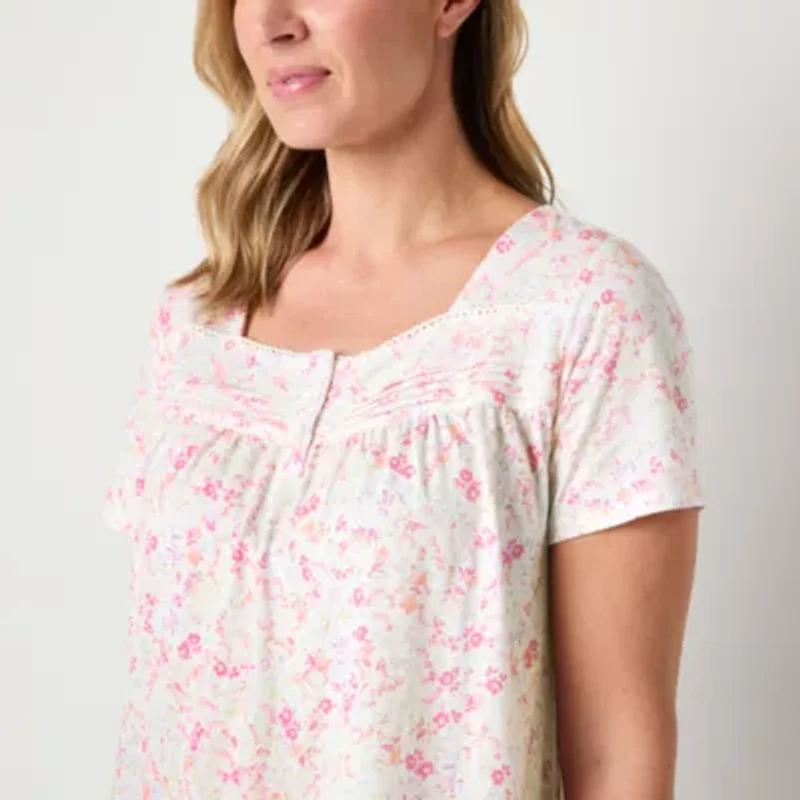 Adonna Womens Short Sleeve Nightgown