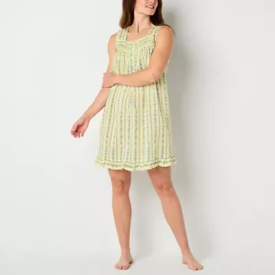 Adonna Womens Scoop Neck Sleeveless Nightgown