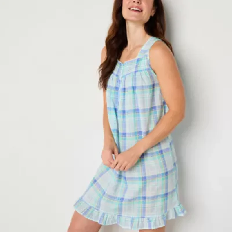 Adonna Womens Scoop Neck Sleeveless Nightgown