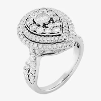 Limited Quantities! Womens 2 CT. T.W. Natural White Diamond 10K White Gold Pear Engagement Ring