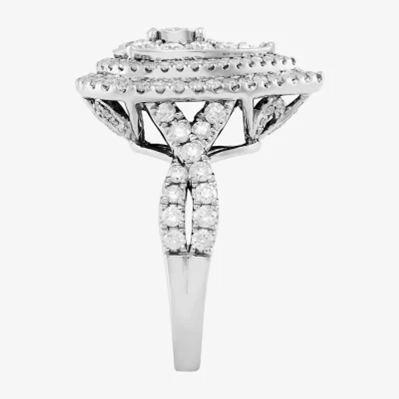 Limited Quantities! Womens 2 CT. T.W. Natural White Diamond 10K White Gold Pear Engagement Ring