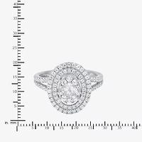 Limited Quantities! Womens 1 CT. T.W. Natural White Diamond 10K White Gold Oval Engagement Ring