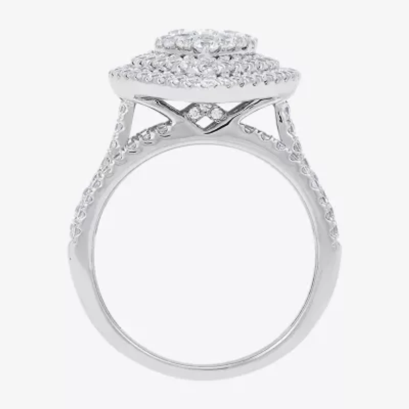 Limited Quantities! Womens CT. T.W. Natural White Diamond 10K White Gold Pear Engagement Ring