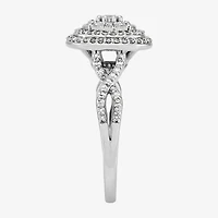 Limited Quantities! Womens 1/2 CT. T.W. Natural White Diamond 10K White Gold Round Engagement Ring