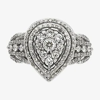 Limited Quantities! Womens 1 CT. T.W. Natural White Diamond 10K Gold Pear Engagement Ring