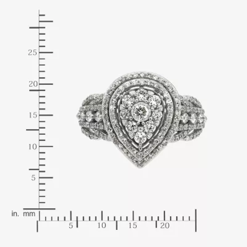 Limited Quantities! Womens 1 CT. T.W. Natural White Diamond 10K Gold Pear Engagement Ring