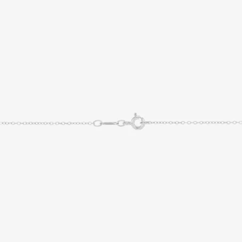 Limited Quantities! "G" Womens Diamond Accent Natural White Diamond Sterling Silver 18 Inch Pendant Necklace
