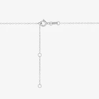Limited Quantities! "Mom" Womens 1/10 CT. T.W. Natural White Diamond Sterling Silver Heart Round 18 Inch Pendant Necklace