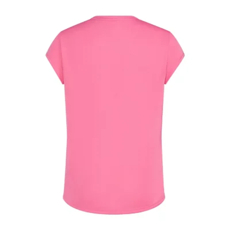 adidas Performance Big Kid Girls Crew Neck Short Sleeve Slim Fit Graphic T-Shirt