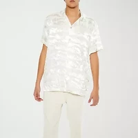 Forever 21 Mens Short Sleeve Abstract Button-Down Shirt