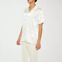Forever 21 Mens Short Sleeve Abstract Button-Down Shirt