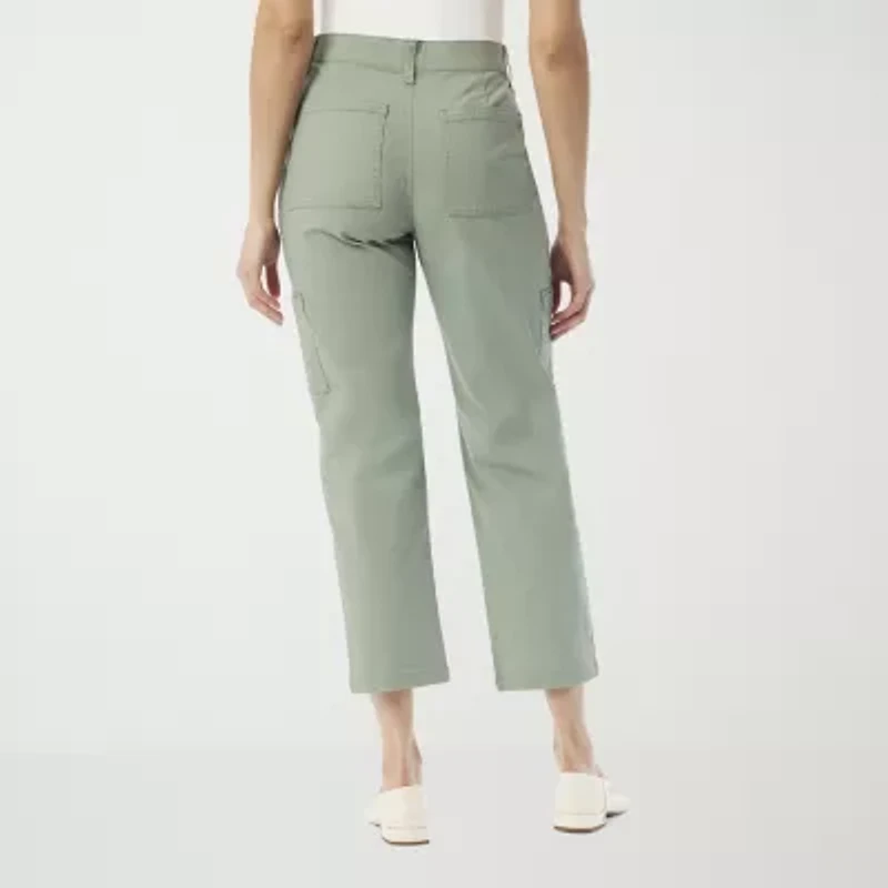 Gloria Vanderbilt Womens Straight Mid Rise Ankle Pant