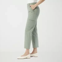 Gloria Vanderbilt Womens Straight Mid Rise Ankle Pant