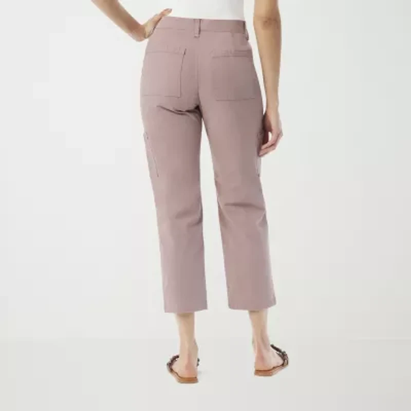 Gloria Vanderbilt Womens Straight Mid Rise Ankle Pant