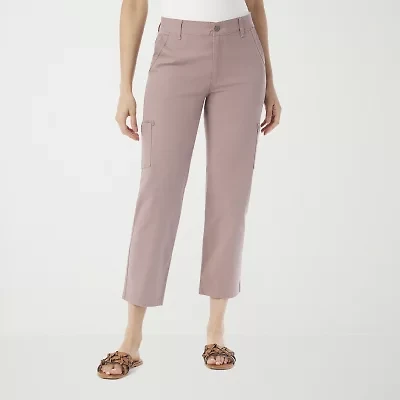 Gloria Vanderbilt Womens Straight Mid Rise Ankle Pant