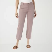Gloria Vanderbilt Womens Straight Mid Rise Ankle Pant