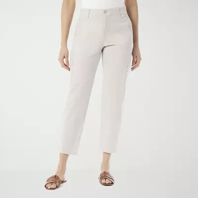 Gloria Vanderbilt Womens Straight Mid Rise Ankle Pant