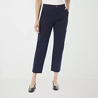 Gloria Vanderbilt Womens Straight Mid Rise Ankle Pant