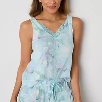 Ambrielle Womens V-Neck Sleeveless 2-pc. Pajama Sets